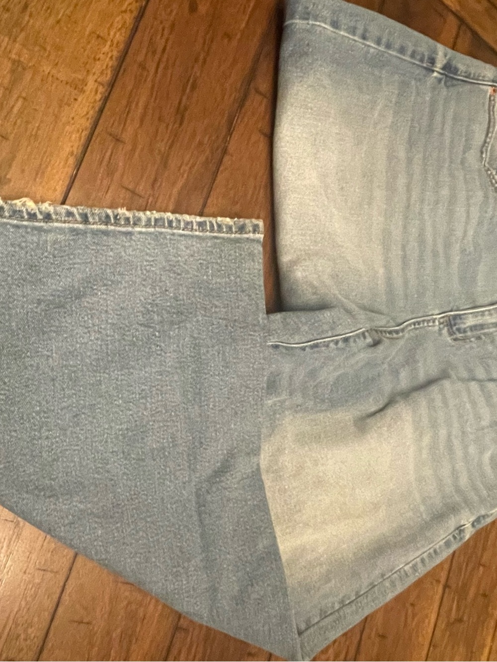 Light Blue Wide Leg Flare Jeans - Women's Casual Denim
